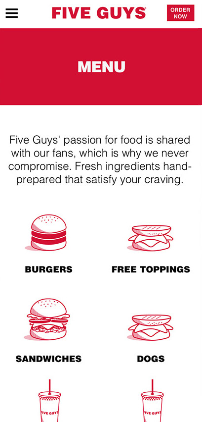 Five Guys Mobile Layout 1